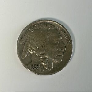 1936 Buffalo Head Nickel – No Mint Mark – Excellent Circulated Condition